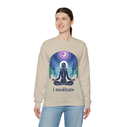 I Meditate Woman's Sweatshirt - My Higher Being