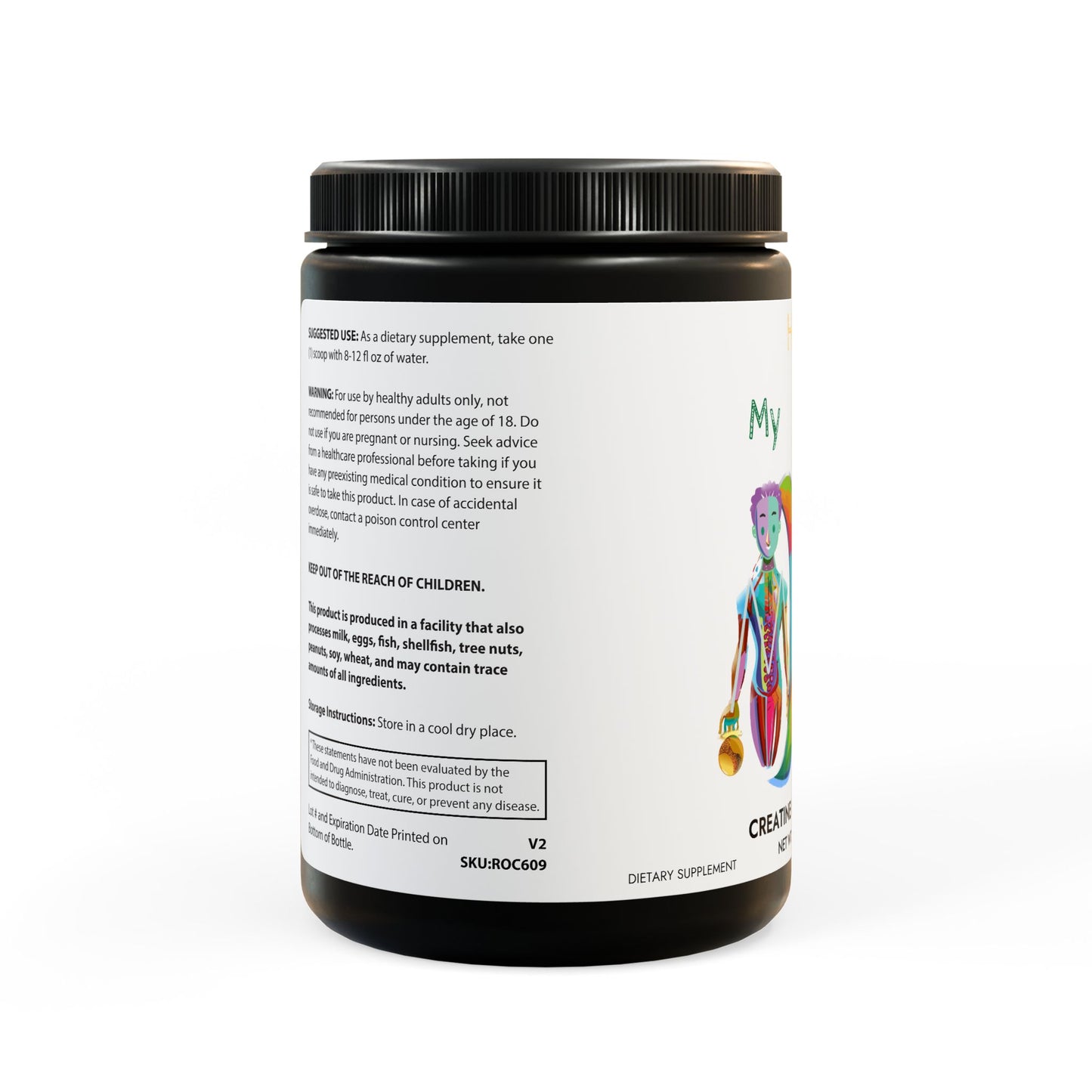 Creatine Monohydrate Supplement (300g, 10.58oz)