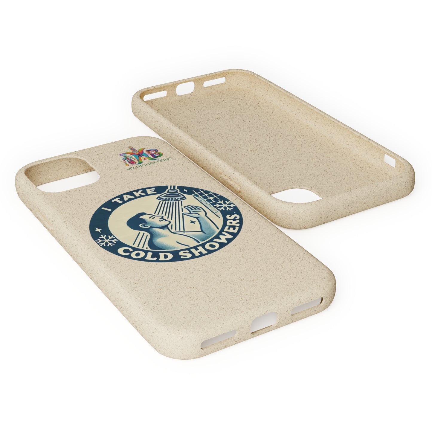 I Take Cold Showers — Plastic Free Biodegradable Phone Case — Design 2