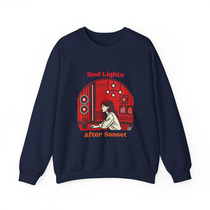 Red Lights After Sunset Woman's Sweatshirt - My Higher Being