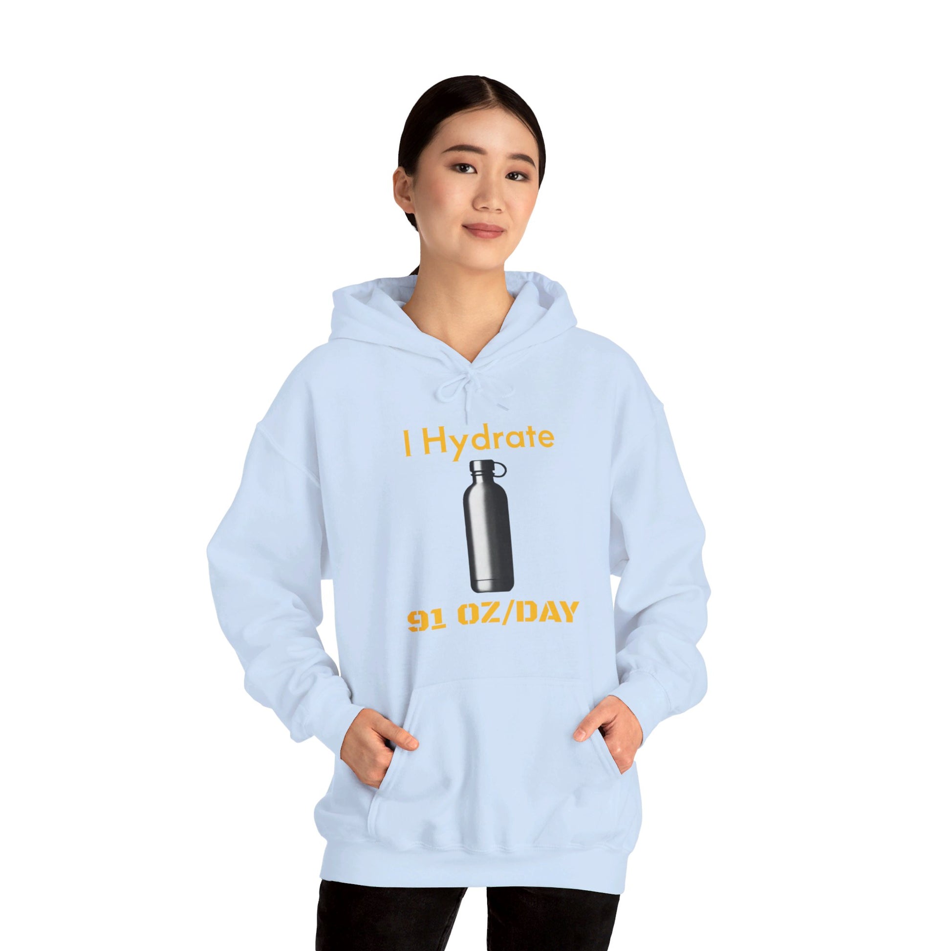 I Hydrate Woman's Hoodie_91 oz/day - My Higher Being