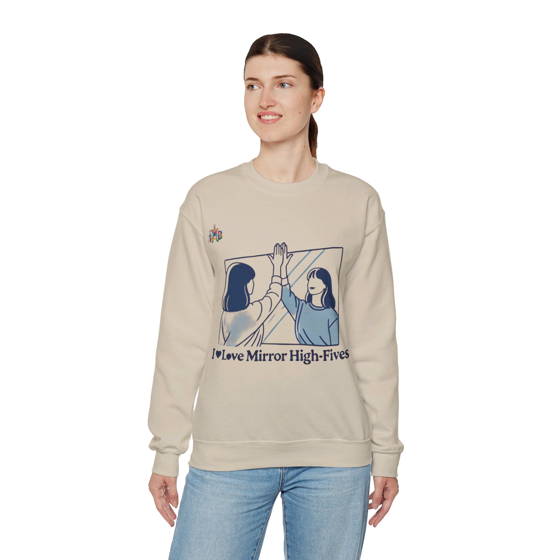 I Love Mirror High Fives Woman's Sweatshirt - My Higher Being