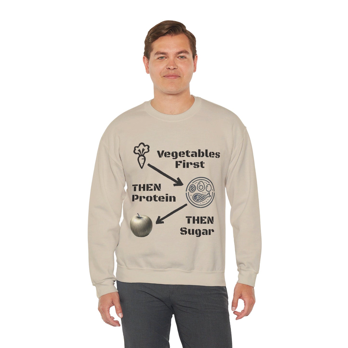 Vegetables First Sweatshirt - My Higher Being