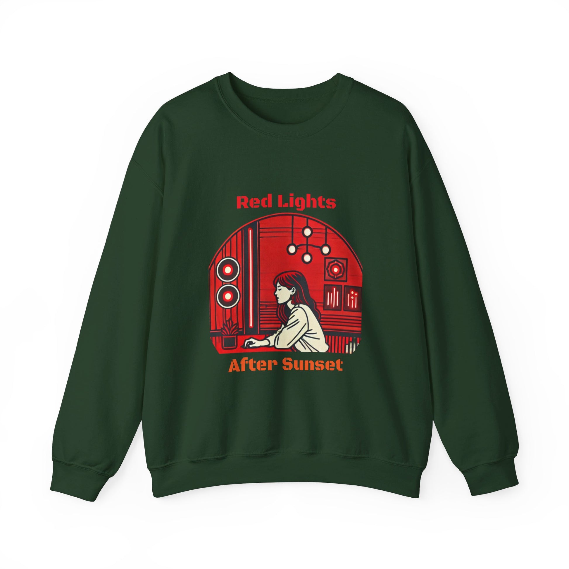 Red Lights After Sunset Woman's Sweatshirt - My Higher Being