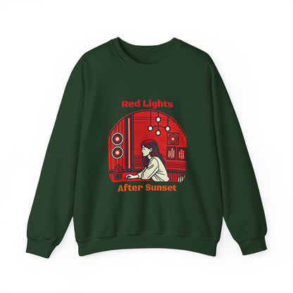 Red Lights After Sunset Woman's Sweatshirt - My Higher Being