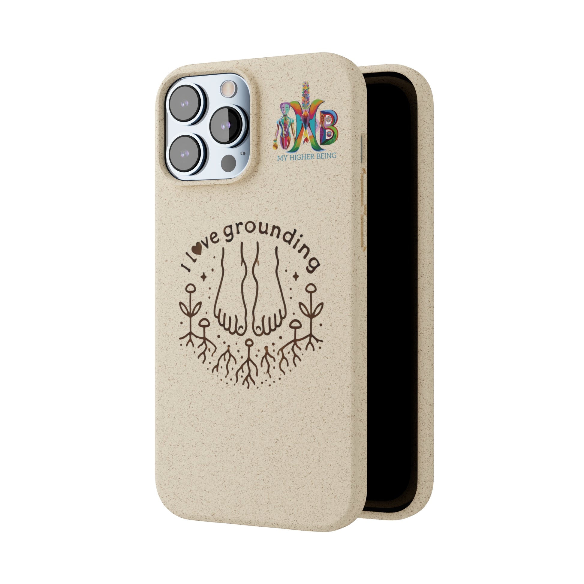 'I Love Grounding'_Plastic Free Biodegradable Phone Case (MHB Edition) - My Higher Being