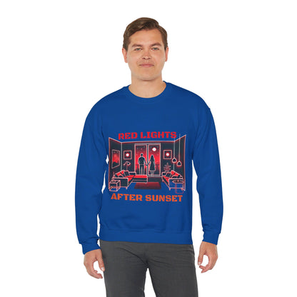 Red Lights After Sunset Sweatshirt - My Higher Being