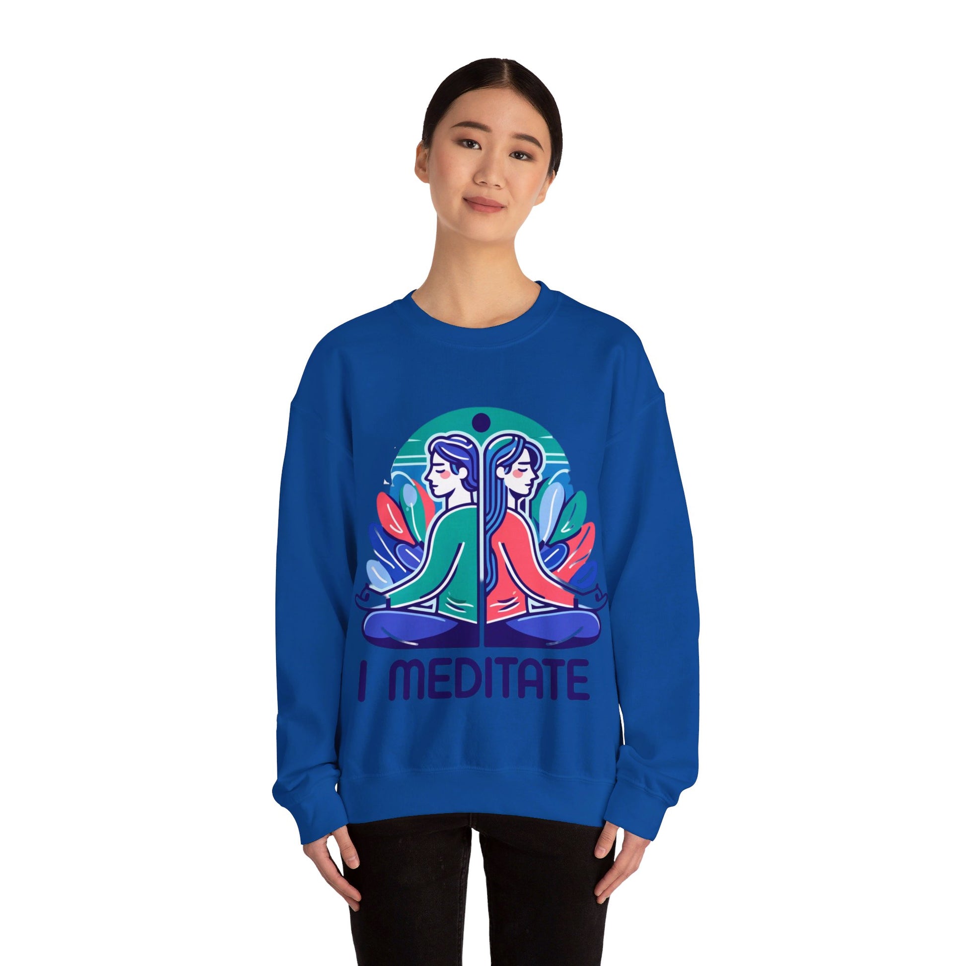 I Meditate Couples' Sweatshirt - My Higher Being