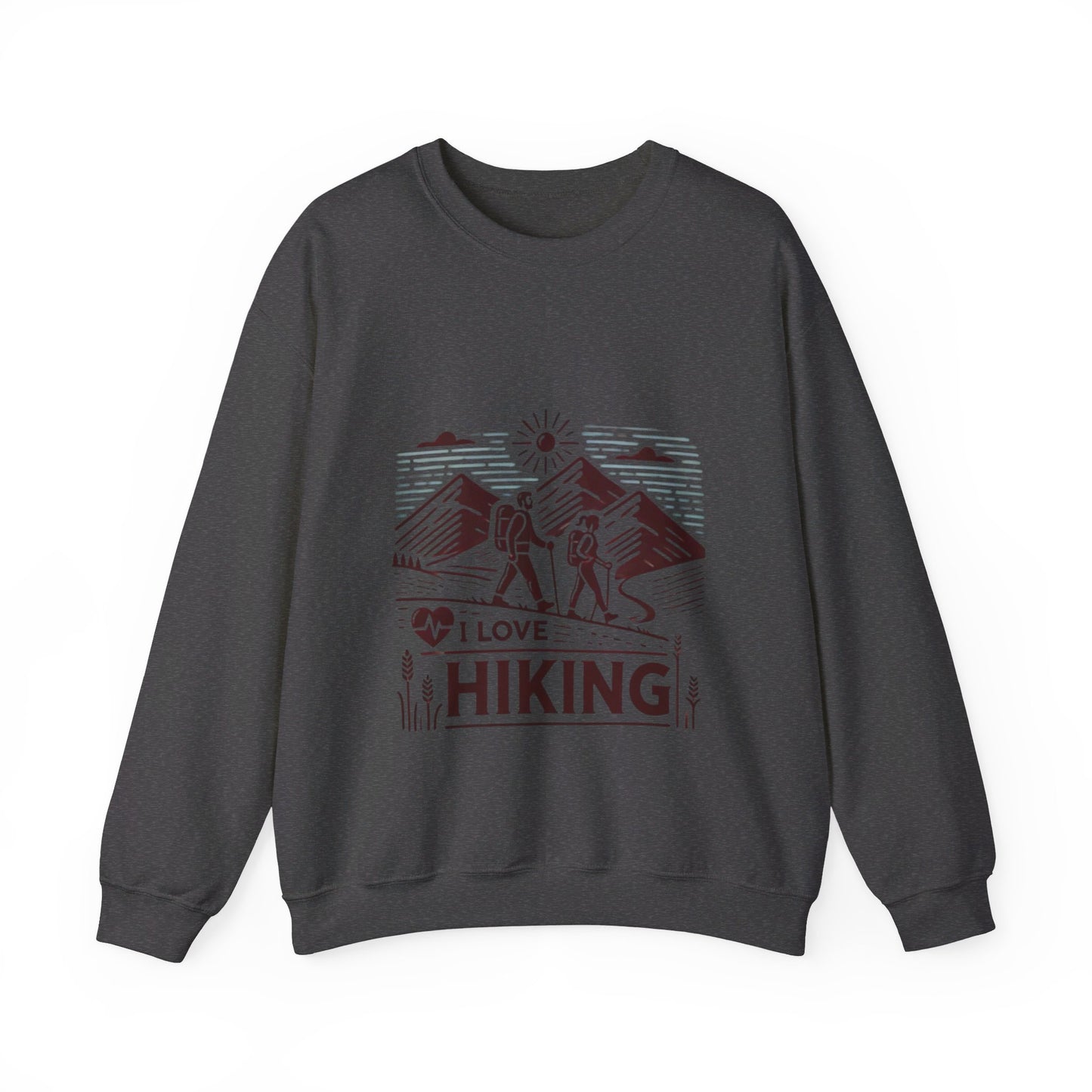 I Love Hiking Couples' Sweatshirt - My Higher Being