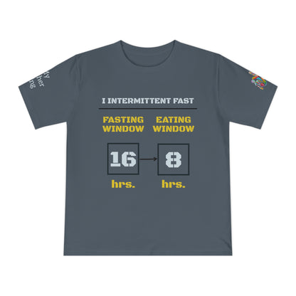 'I Intermittent Fast_16-8' (MHB EDITION)_100% Organic Cotton Unisex T-Shirt