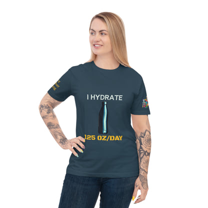 'I Hydrate 125 OZ/DAY' (MHB EDITION)_100% Organic Cotton T-Shirt