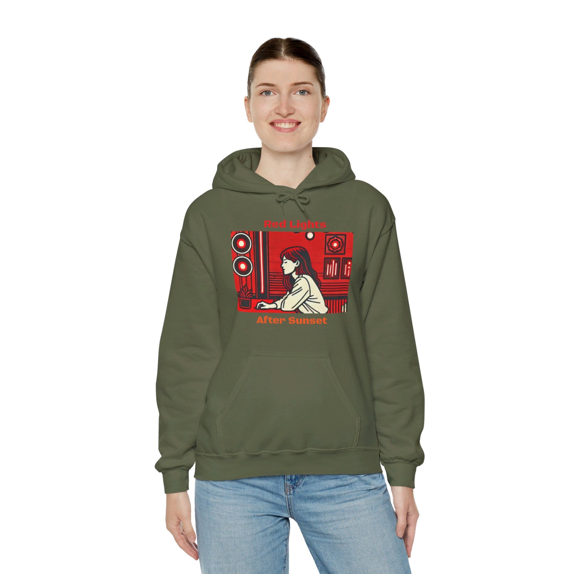 Red Lights After Sunset Woman's Hoodie - My Higher Being