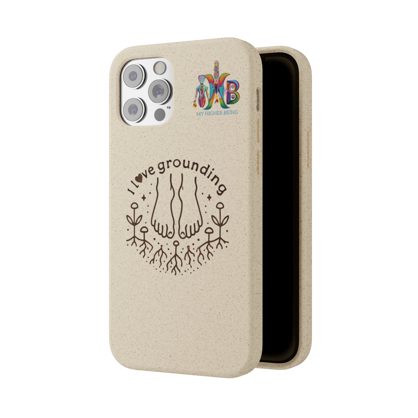 'I Love Grounding'_Plastic Free Biodegradable Phone Case (MHB Edition) - My Higher Being