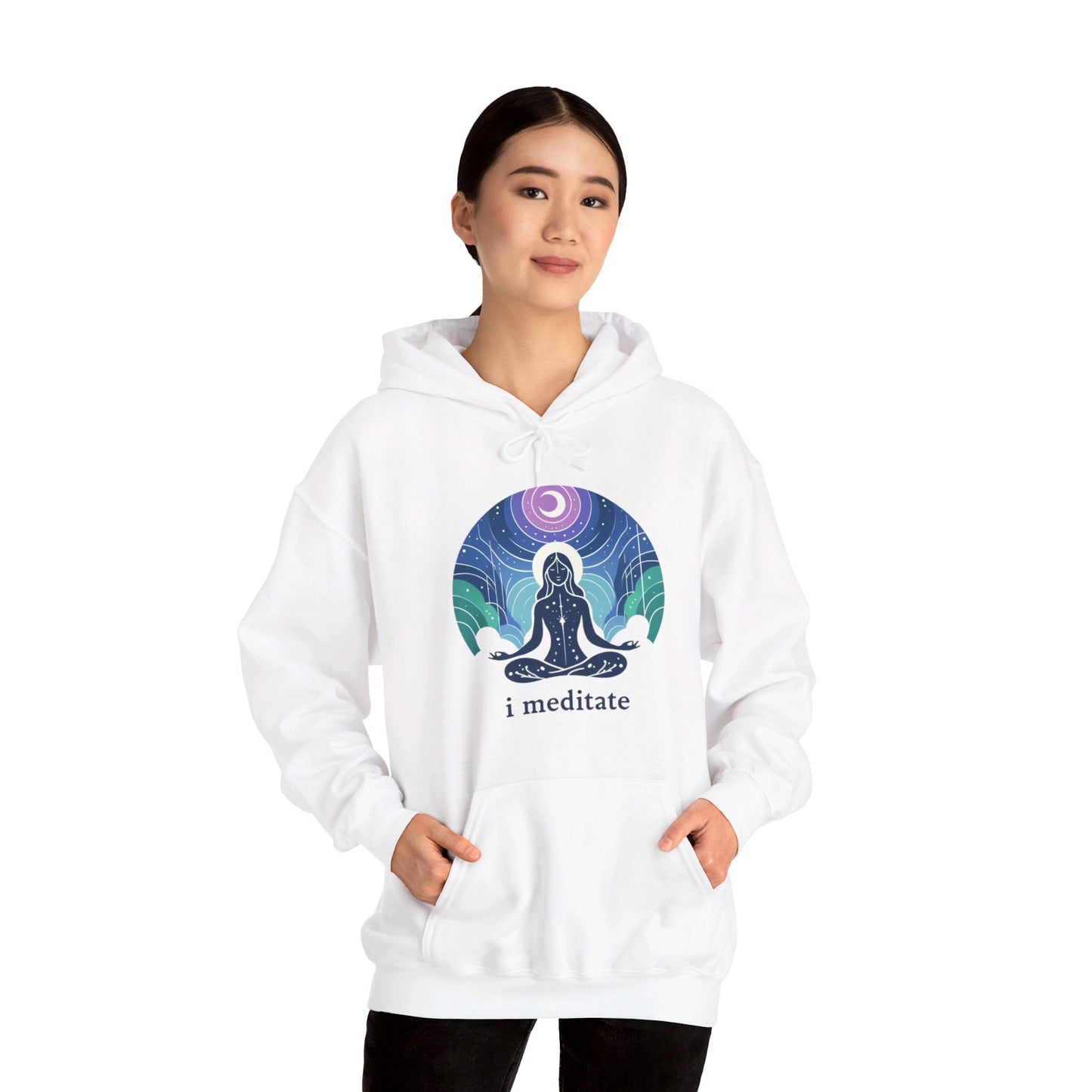 I Meditate Woman's Hoodie - My Higher Being