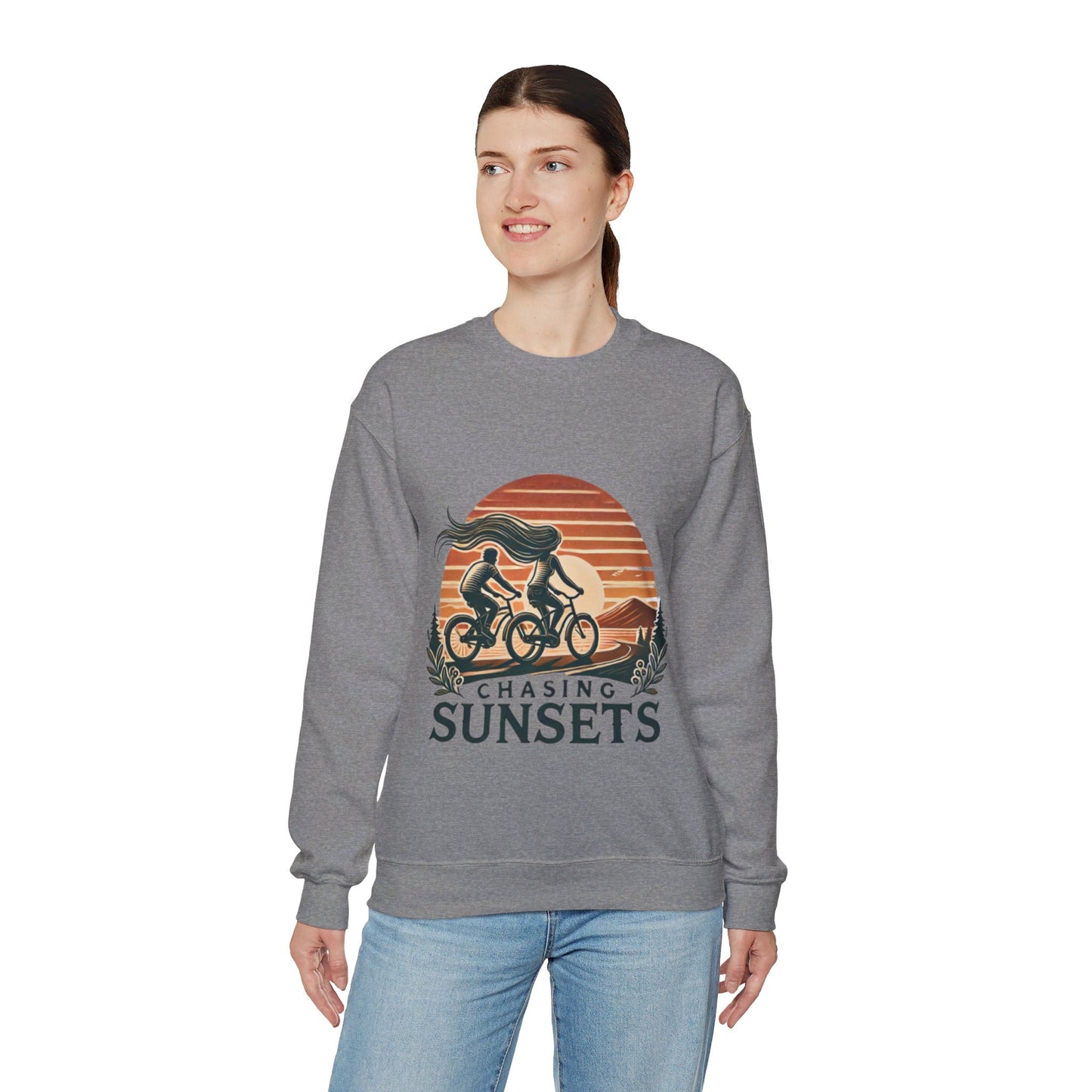 Chasing Sunsets Couples' Sweatshirt - My Higher Being