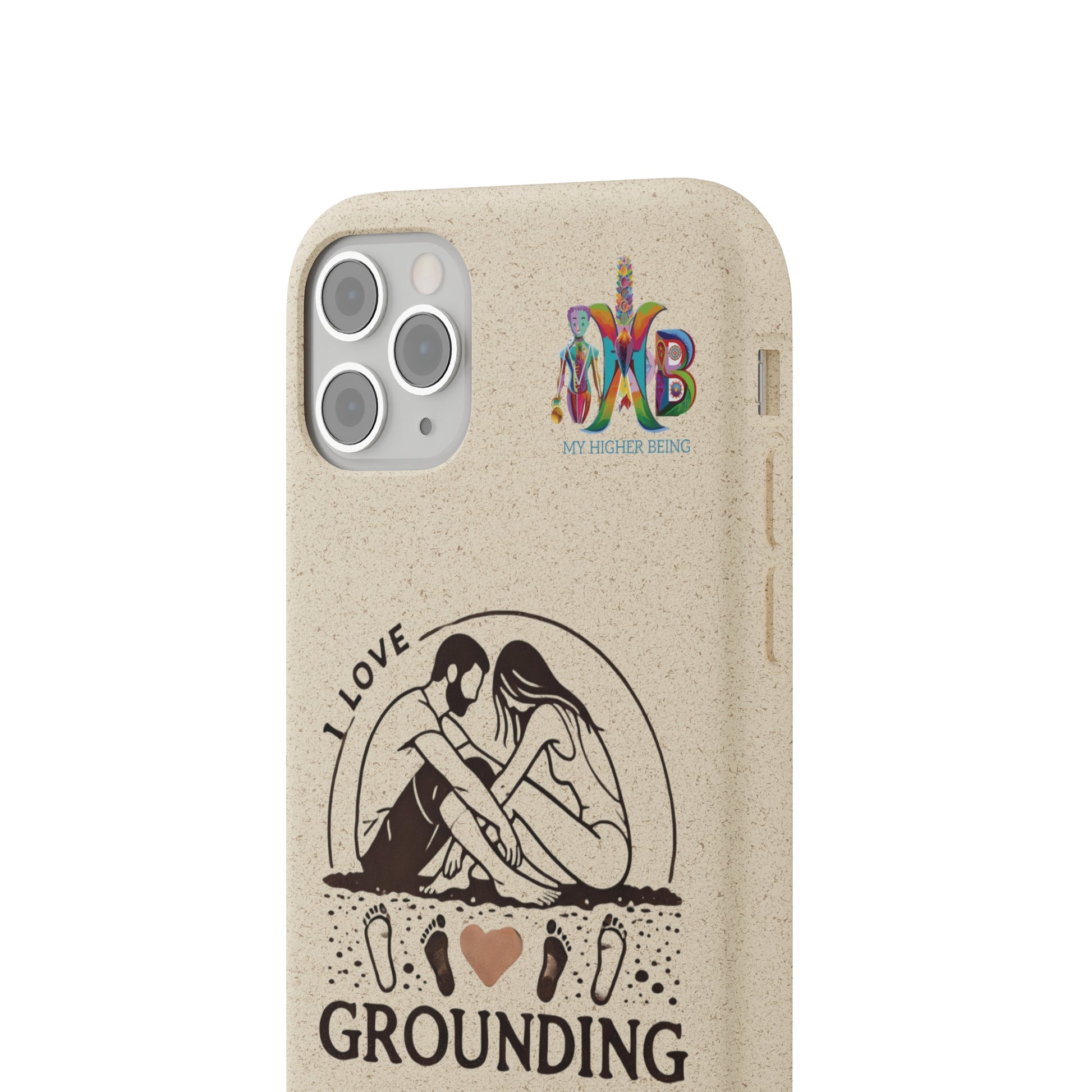 'I Love Grounding'_Plastic Free Biodegradable Phone Case (MHB Edition) - My Higher Being