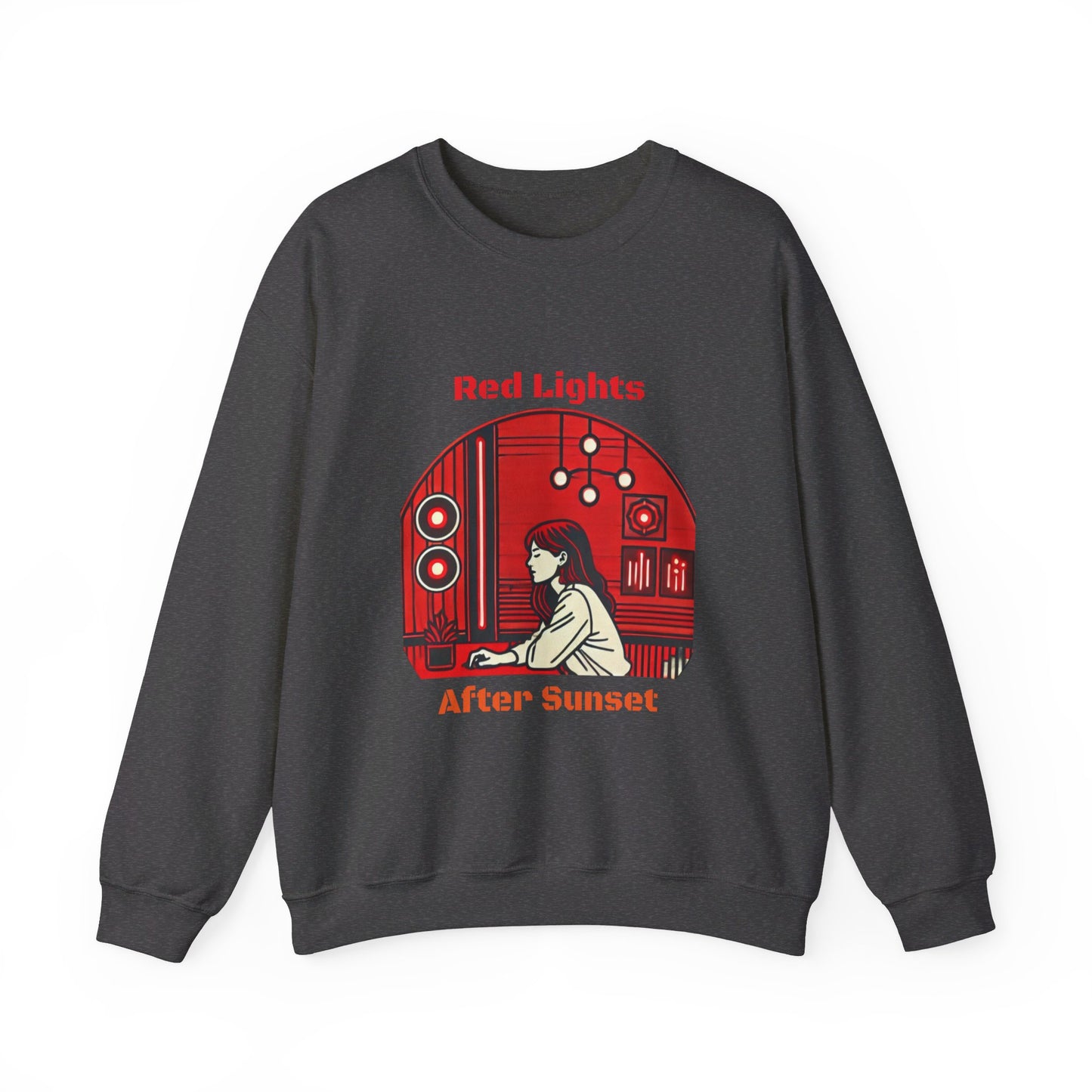 Red Lights After Sunset Woman's Sweatshirt - My Higher Being