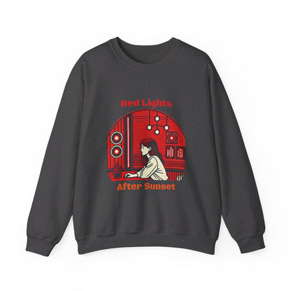 Red Lights After Sunset Woman's Sweatshirt - My Higher Being