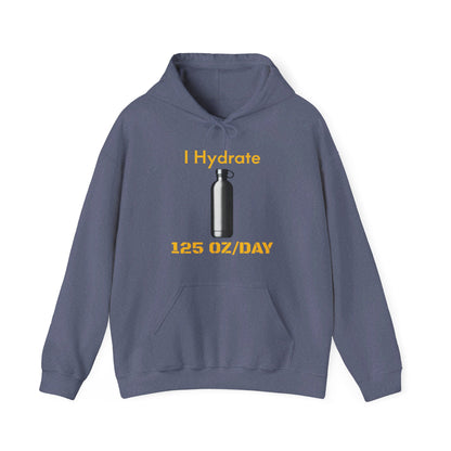 I Hydrate Man's Hoodie_125 oz/day - My Higher Being