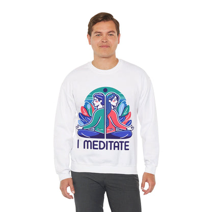 I Meditate Couples' Sweatshirt - My Higher Being