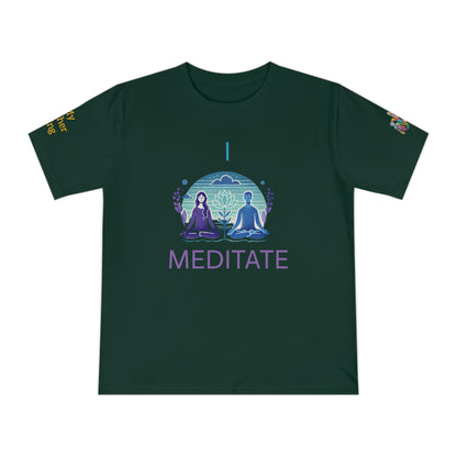 'I Meditate' (MHB EDITION)_100% Organic Cotton T-Shirt - My Higher Being