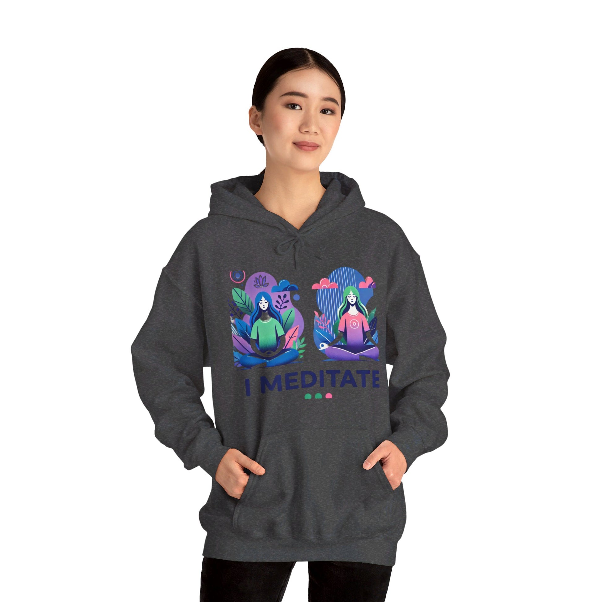 I Meditate Female Double Woman's Hoodie - My Higher Being