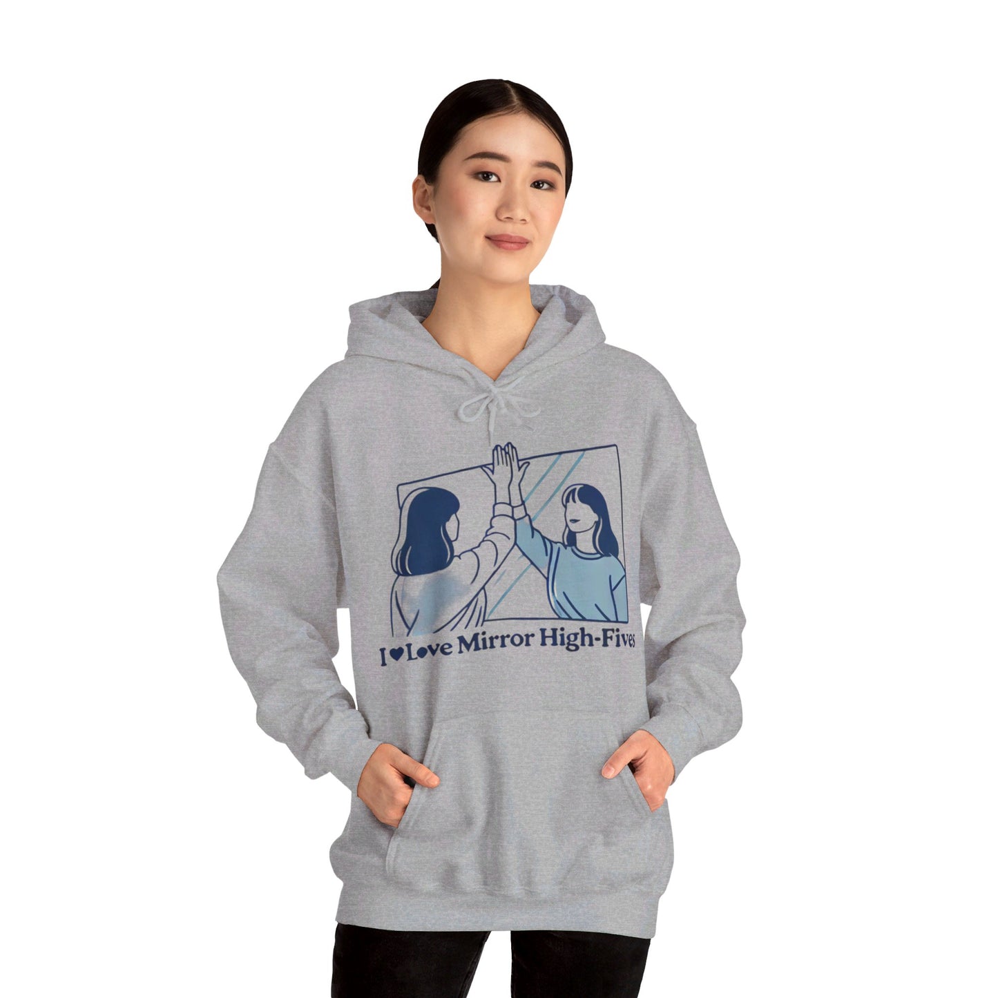 I Love Mirror High Fives Woman's Hoodie - My Higher Being