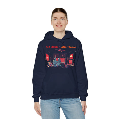 Red Lights After Sunset Couples' Hoodie - My Higher Being