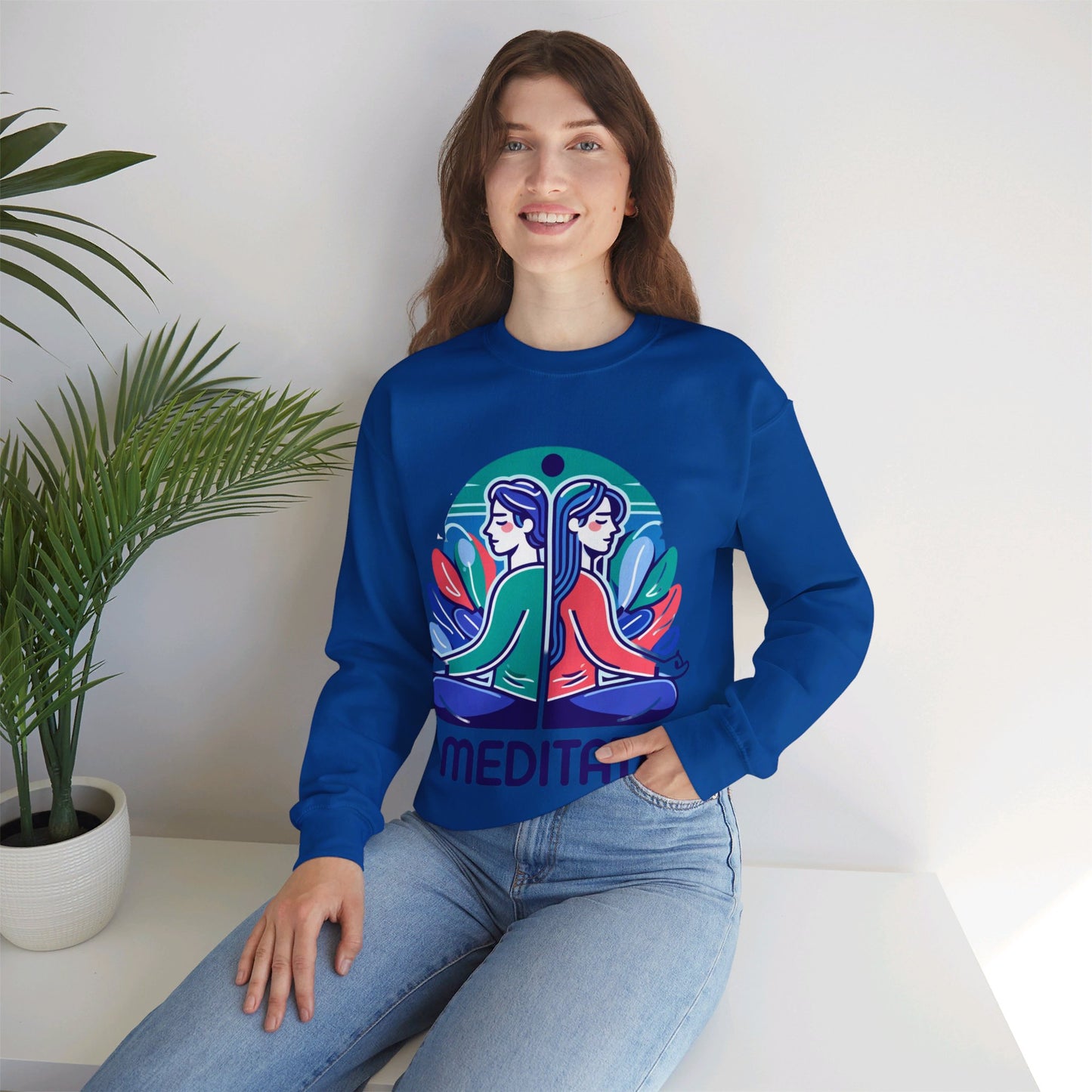 I Meditate Couples' Sweatshirt - My Higher Being