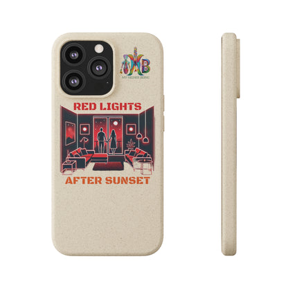 'Red Lights After Sunset'_Plastic Free Biodegradable Phone Case (MHB Edition) - My Higher Being