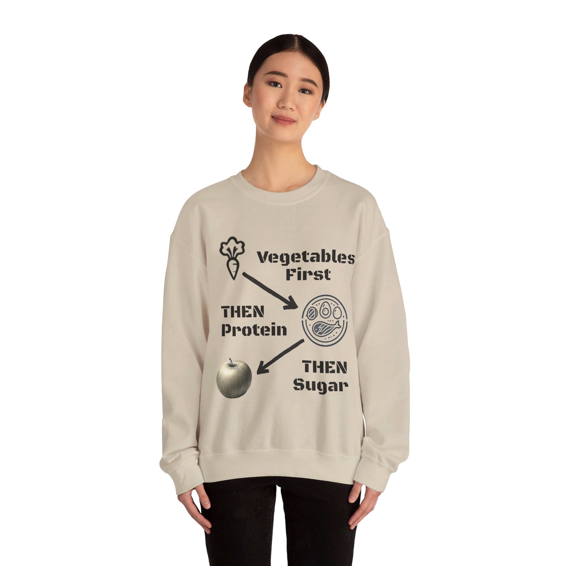 Vegetables First Sweatshirt - My Higher Being