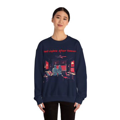 Red Lights After Sunset Couples' Sweatshirt - My Higher Being