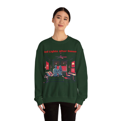 Red Lights After Sunset Couples' Sweatshirt - My Higher Being