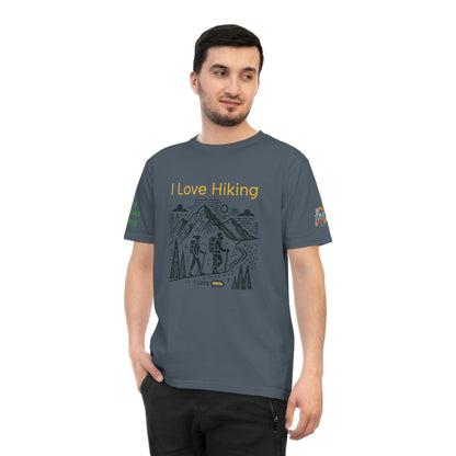 'I Love Hiking' (MHB EDITION)_100% Organic Cotton Unisex T-Shirt