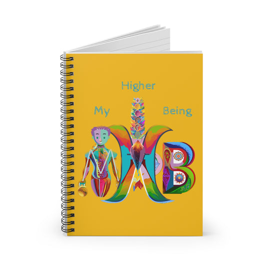 My Higher Being_Spiral Notebook - Ruled Line_Yellow - My Higher Being