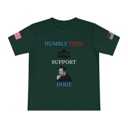 Elon Musk’s ‘Humble Tech Support’ DOGE Initiative Tee _100% Organic Cotton