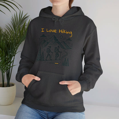 I Love Hiking Couples' Hoodie - My Higher Being