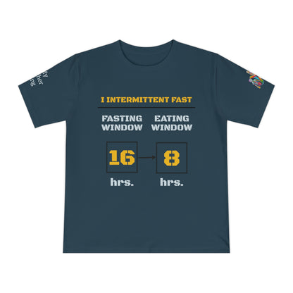 'I Intermittent Fast_16-8' (MHB EDITION)_100% Organic Cotton Unisex T-Shirt