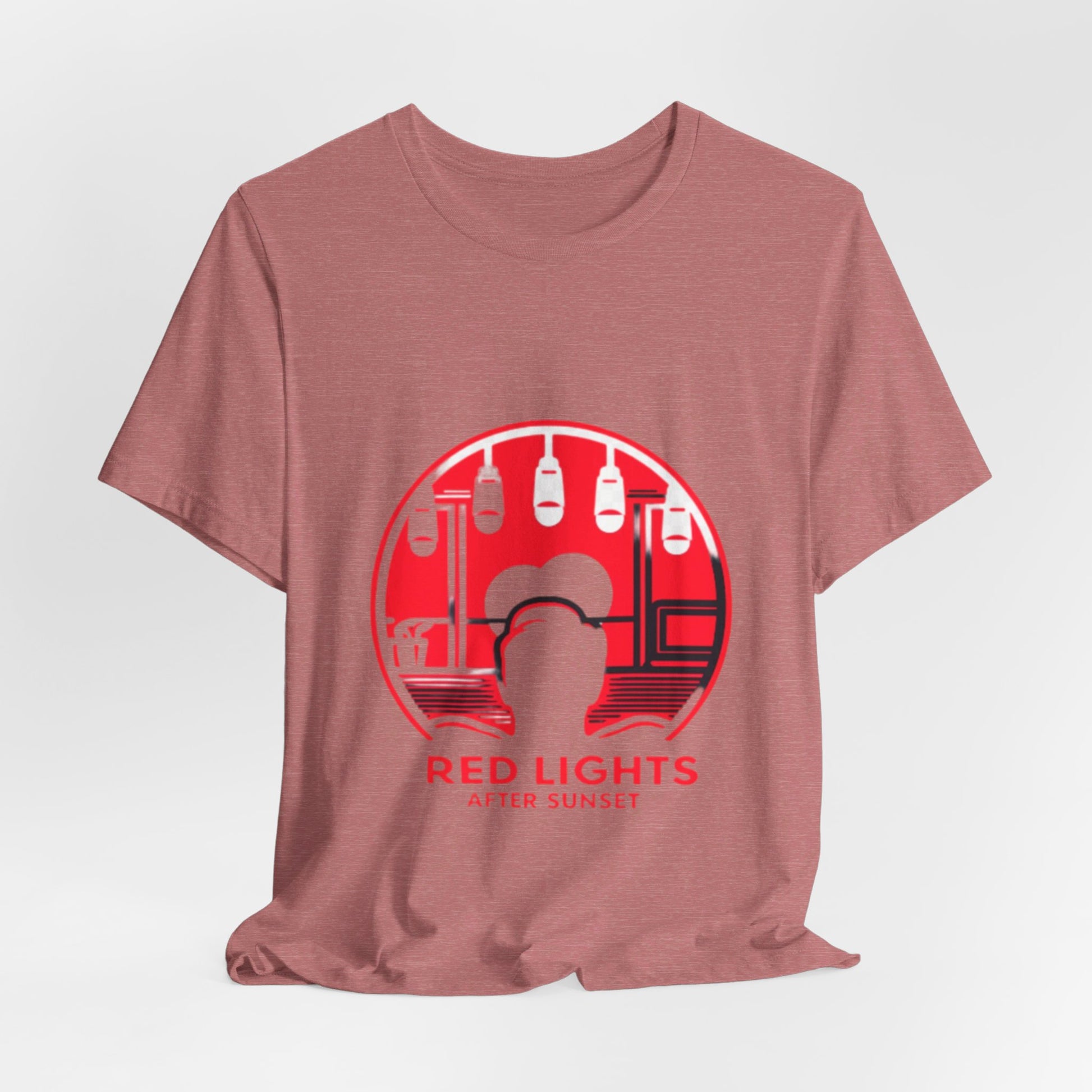 Red Lights After Sunset Man's Tee - My Higher Being