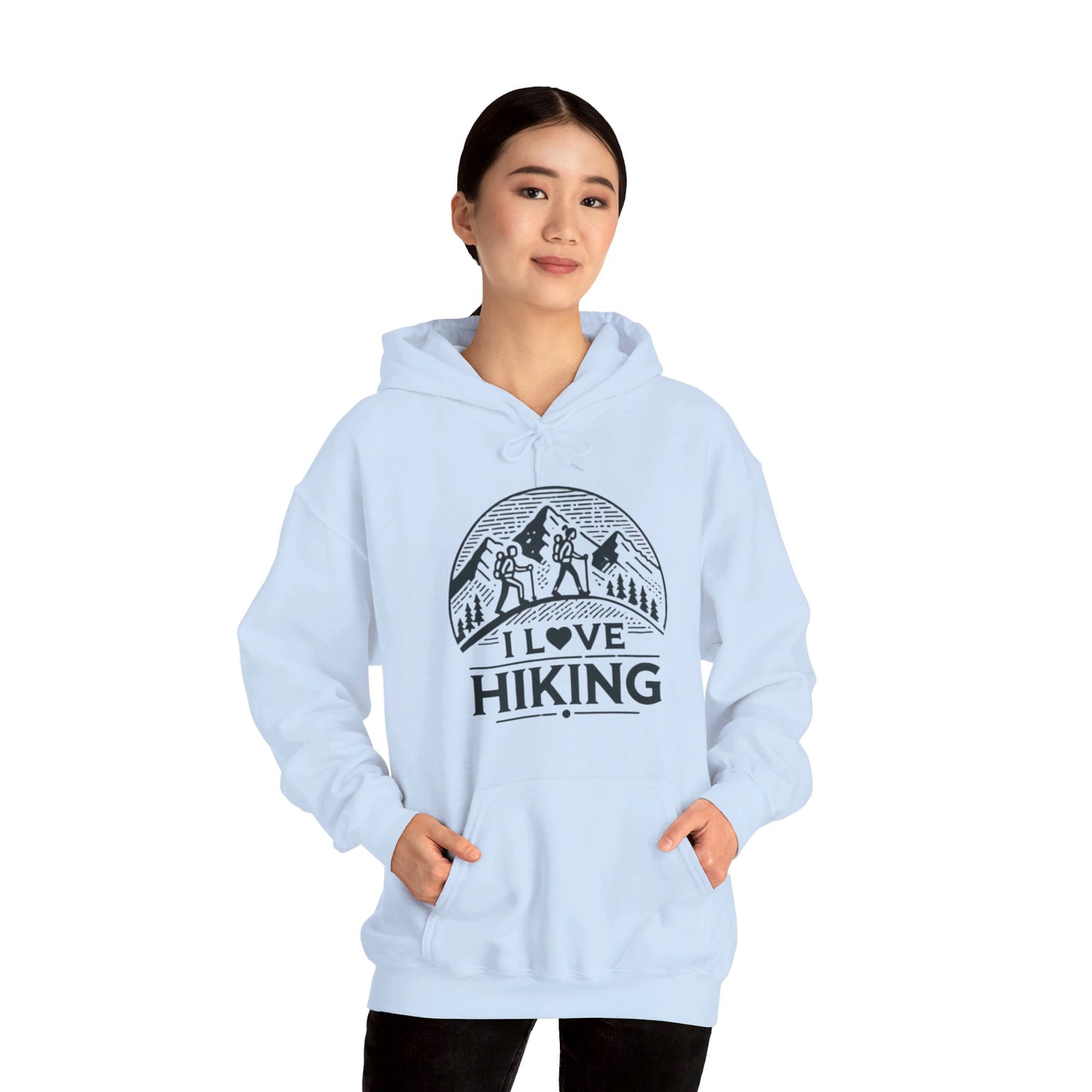 I Love Hiking Couples' Hoodie - My Higher Being