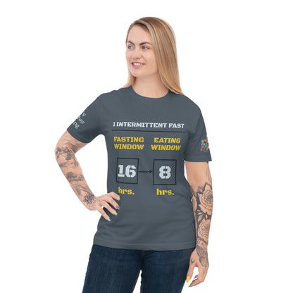 'I Intermittent Fast_16-8' (MHB EDITION)_100% Organic Cotton Unisex T-Shirt