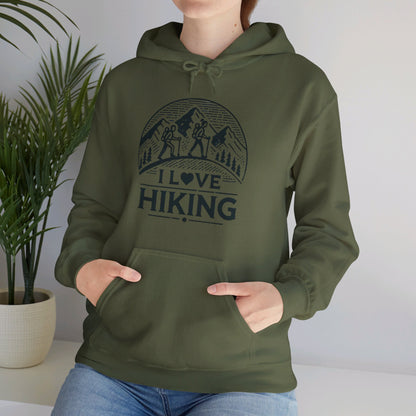 I Love Hiking Couples' Hoodie - My Higher Being