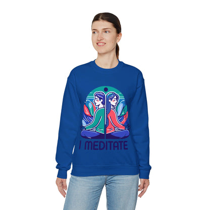 I Meditate Couples' Sweatshirt - My Higher Being