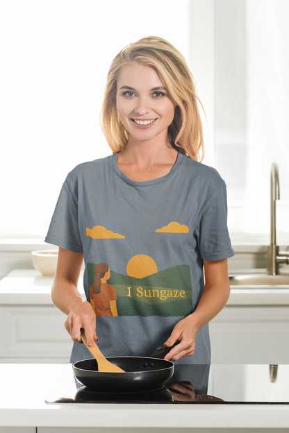 'I Sungaze'_100% Organic Cotton T-Shirt_Female