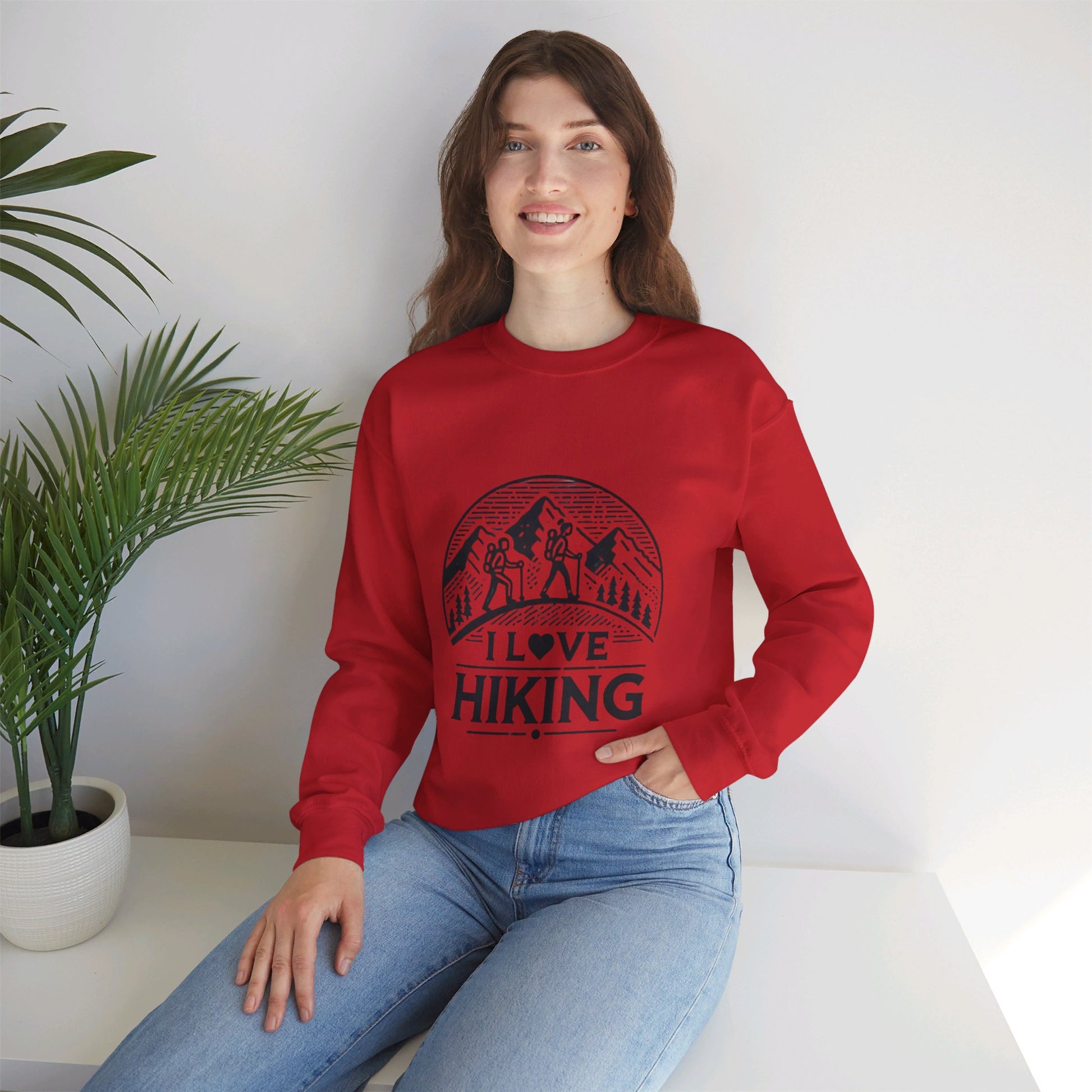 I Love Hiking Couples' Sweatshirt - My Higher Being