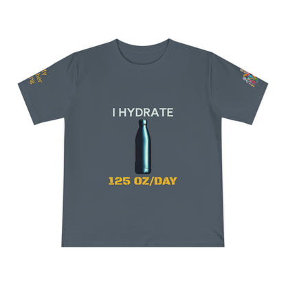 'I Hydrate 125 OZ/DAY' (MHB EDITION)_100% Organic Cotton T-Shirt
