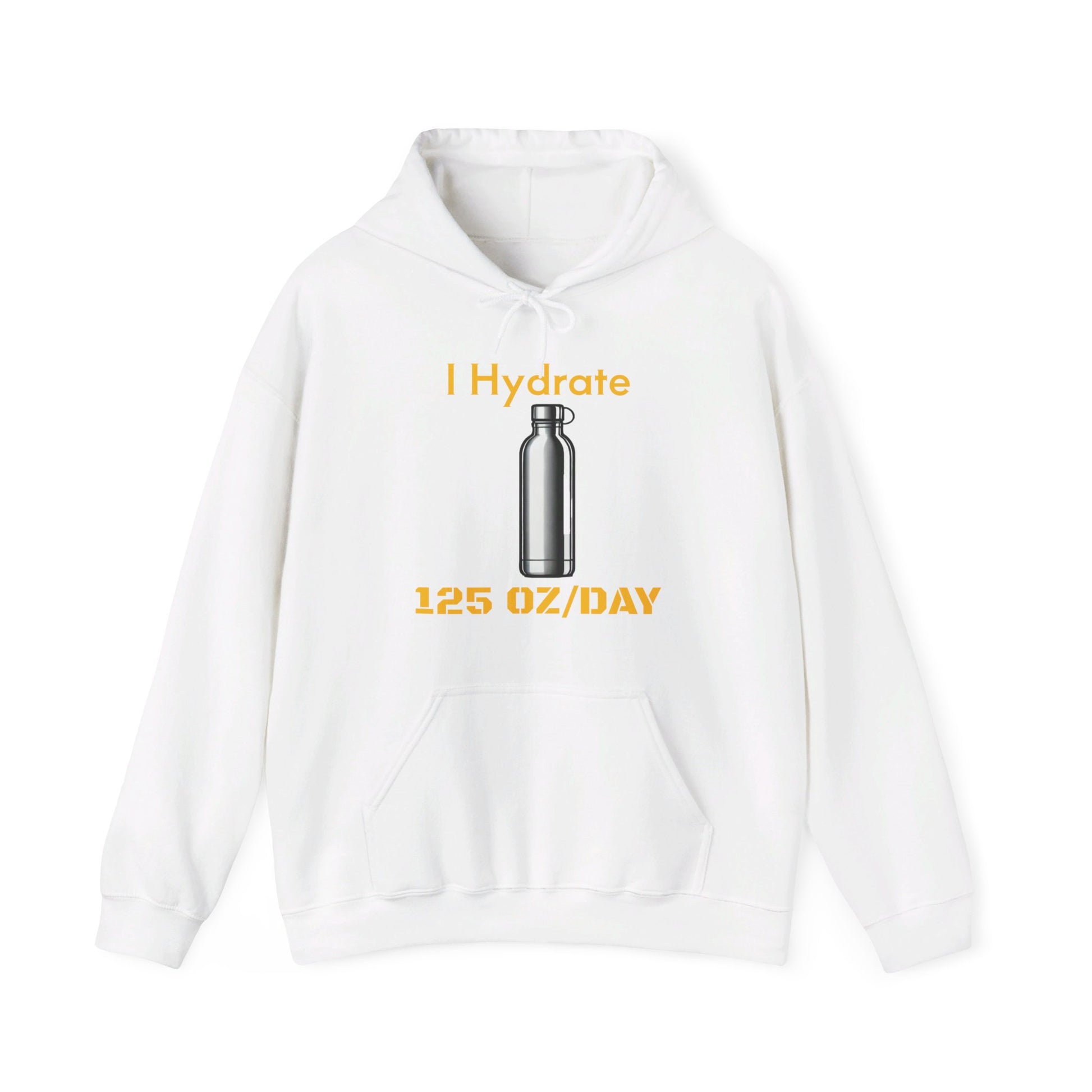 I Hydrate Man's Hoodie_125 oz/day - My Higher Being