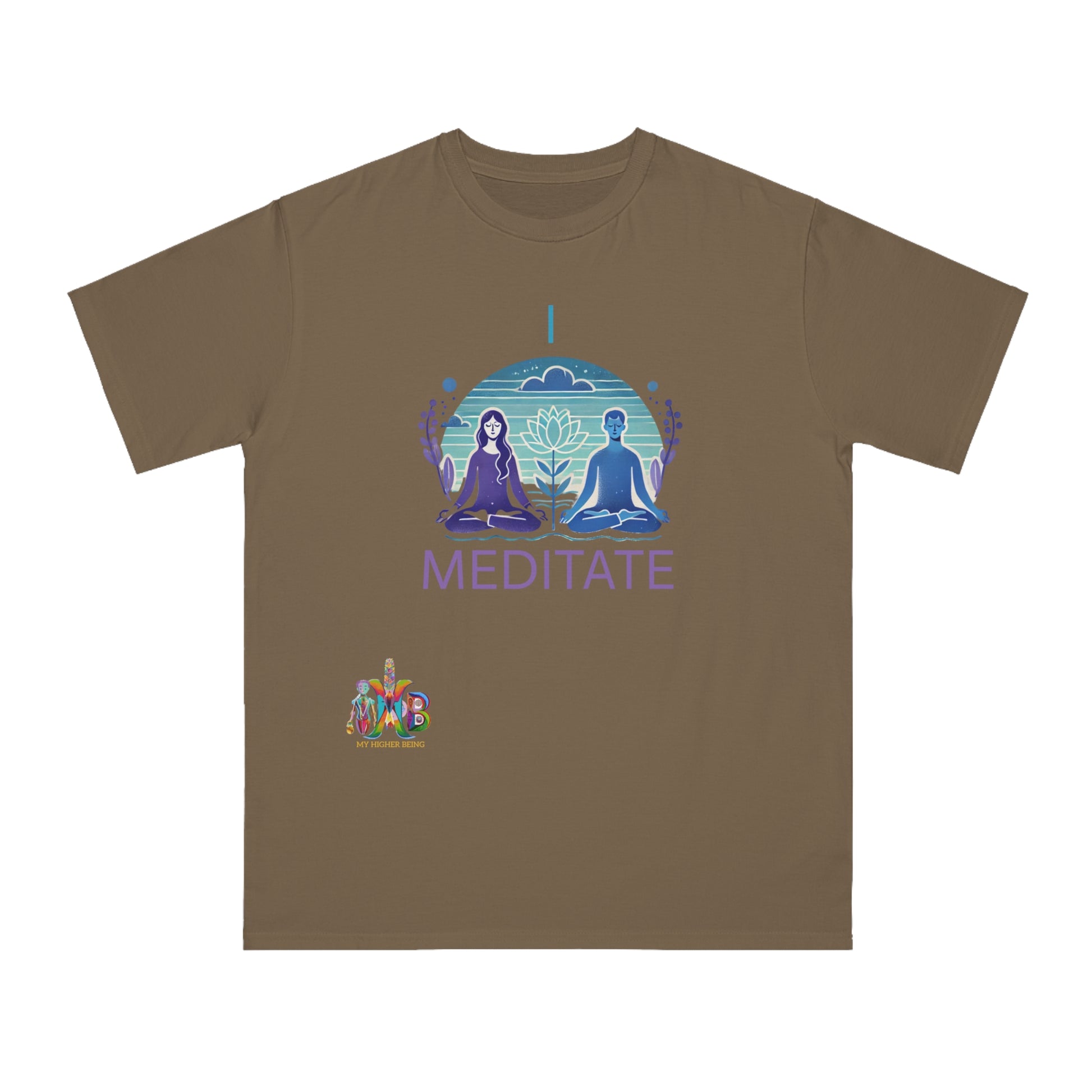 'I Meditate'_100% Organic Cotton T-Shirt - My Higher Being