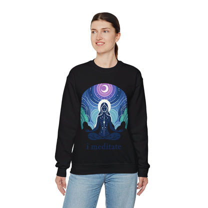 I Meditate Woman's Sweatshirt - My Higher Being