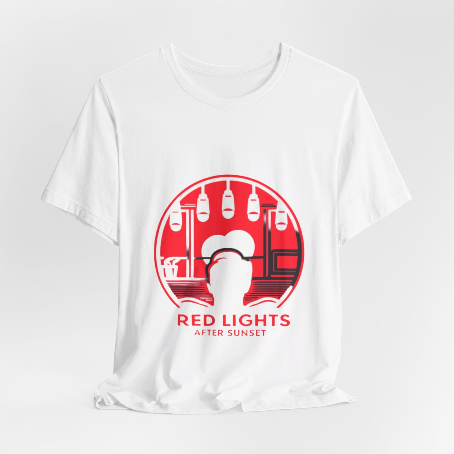 Red Lights After Sunset Man's Tee - My Higher Being